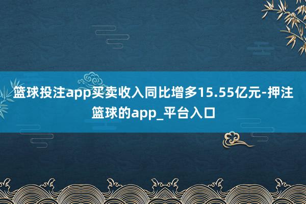 篮球投注app买卖收入同比增多15.55亿元-押注篮球的app_平台入口