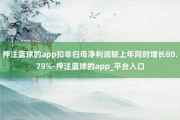 押注篮球的app扣非归母净利润较上年同时增长80.79%-押注篮球的app_平台入口