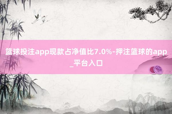 篮球投注app现款占净值比7.0%-押注篮球的app_平台入口