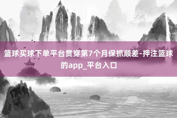 篮球买球下单平台贯穿第7个月保抓顺差-押注篮球的app_平台入口