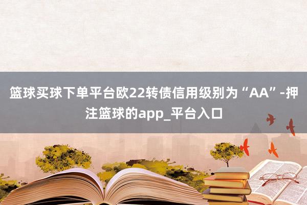 篮球买球下单平台欧22转债信用级别为“AA”-押注篮球的app_平台入口
