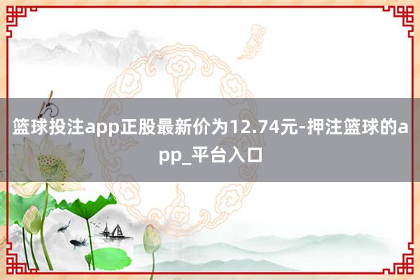 篮球投注app正股最新价为12.74元-押注篮球的app_平台入口