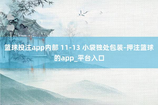 篮球投注app内部 11-13 小袋独处包装-押注篮球的app_平台入口