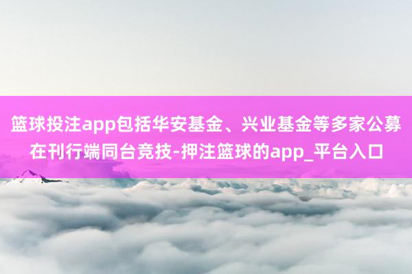 篮球投注app包括华安基金、兴业基金等多家公募在刊行端同台竞技-押注篮球的app_平台入口