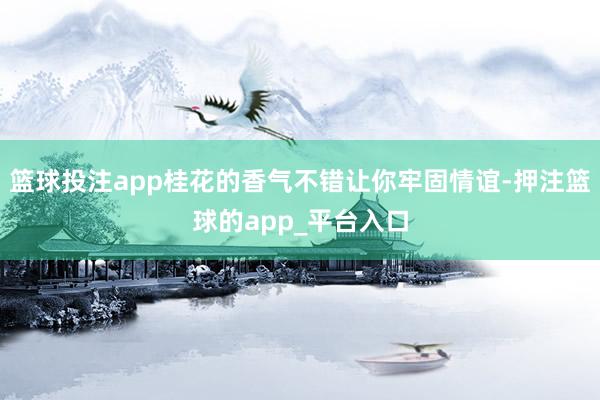 篮球投注app桂花的香气不错让你牢固情谊-押注篮球的app_平台入口